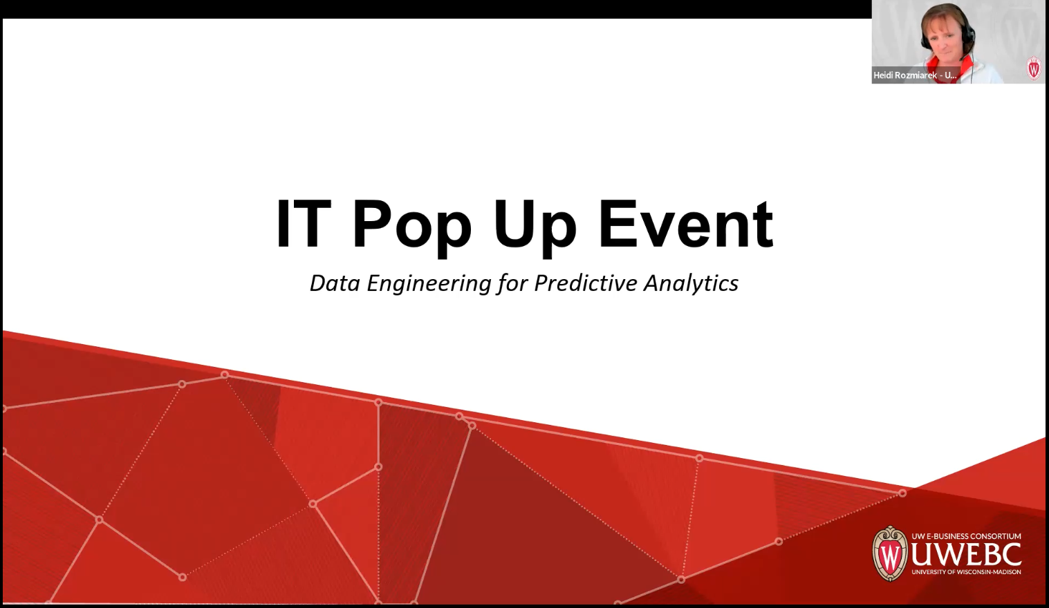 1. UWEBC Presentation: Data Engineering for Predictive Analytics thumbnail